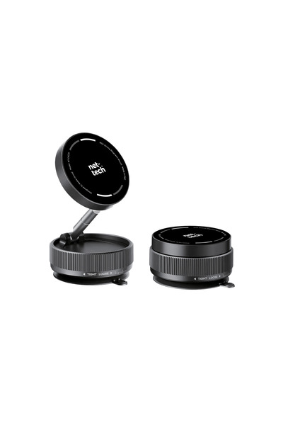 Nettech NT-CHC34 360° Dönebilen Vakumlu Çok Amaçlı Manyetik Araç Telefonu Tutucu