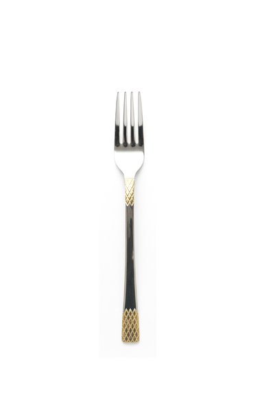 Bisbell 3-Piece Gold & Silver Stainless Steel Dinner Fork Set - Elegant Luxury Cutlery,BB3798