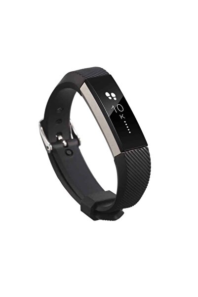 Edman Curea de brățară pentru Fitbit Alta/Fitbit Alta HR, cu cataramă, mărimea L, neagră