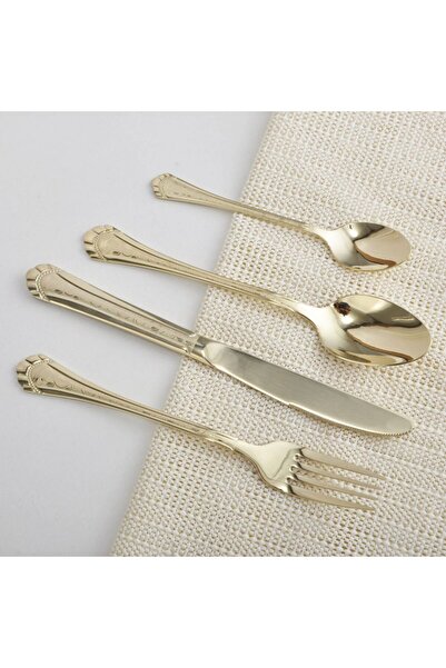 Danube Home Nadir 24-Pc Stainless Steel Cutlery Set – Elegant Durable Flatware, Perfect for Dining & Events