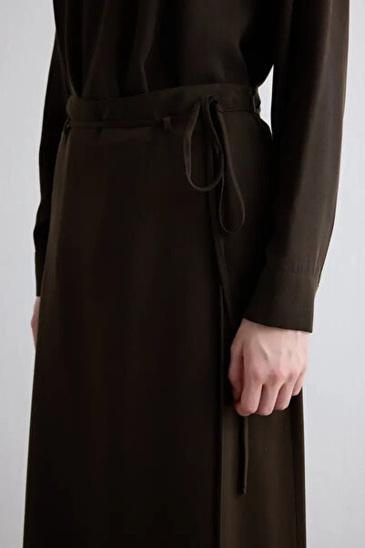 Gusto Lyocell Long Skirt - Brown