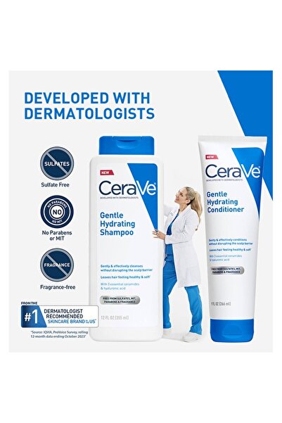 CeraVe Balsam de Par, CeraVe, Gentle Hydrating Conditioner, 266ml