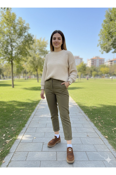 Mammamia TOKA DETAYLI HAKİKİ DERİ CASUAL AYAKKABI KADIN