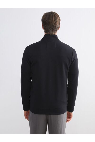 LC Waikiki سويت شيرت رجالي بياقة عالية وسحاب