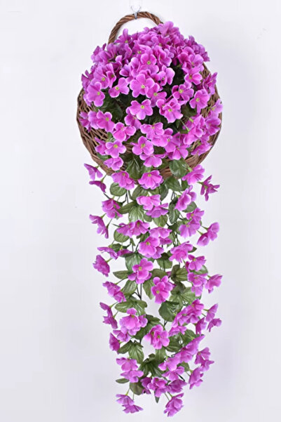 YAPAY ÇİÇEKÇİNİZ Yoğun Yapraklı Dekoratif Yapay Menekşe Sarmaşığı