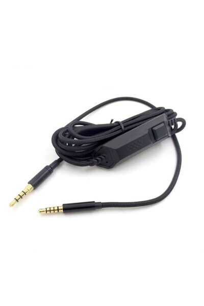 PadForce Cablu audio de 2,0 m cu microfon și control al volumului pentru Logitech G433, G233, G Pro, G Pro X