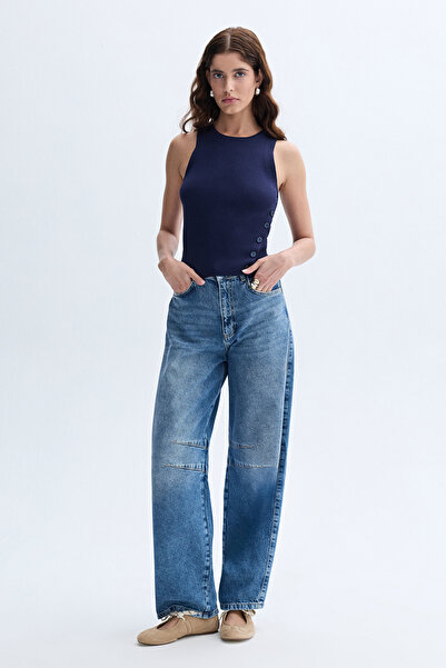 Mudo LOOSE FIT DİKİŞ DETAYLI JEAN PANTOLON