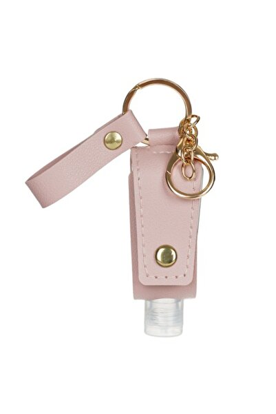 SHOPIENS Breloc Shopiens® cu sticla pentru depozitarea gelului din piele artificiala nude, 30
