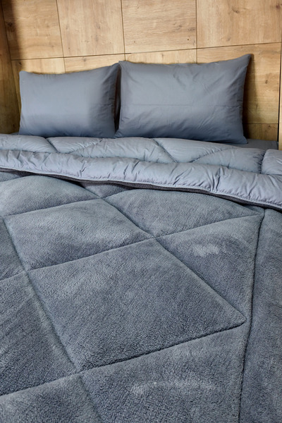 UYSAL WELSOFT AKFİL TEK KİŞİLİK UYKU SETİ 155x215 ANTRASİT