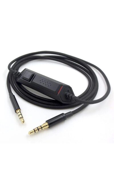 PadForce Cablu audio de 1,50 m cu microfon încorporat și control al volumului pentru căștile Logitech G633, G933