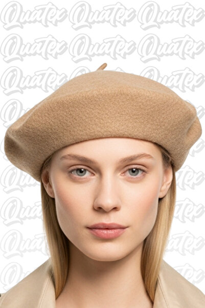 QUATEX Felt Fabric Painter Hat Beanie - Cream 100% Felt Fabric Unisex Model