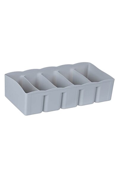 SHOPIENS Organizator de sertare Shopiens® cu 5 compartimente, gri, 31x15.5x8 cm