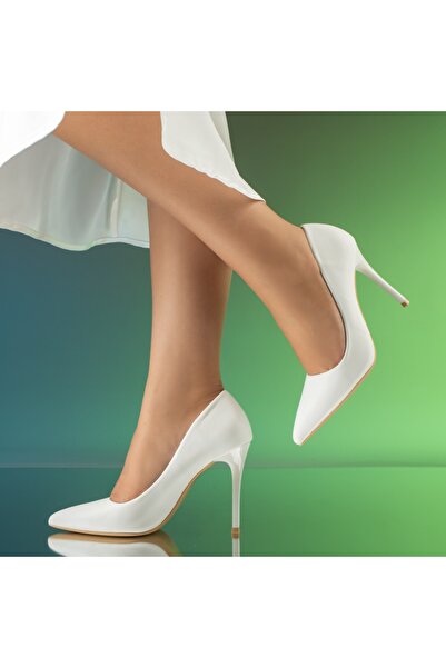 Modlet.ro Women's white Stiletto shoes MOD09974