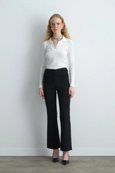 Gusto Sihirli Flare Pantolon - Siyah