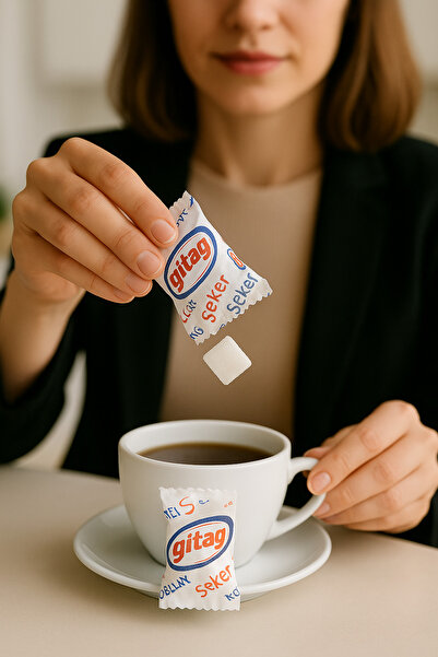 Gitaş 100 Adet Kağıtlı Tek Sargılı Küp Şeker ( 260 Gram )