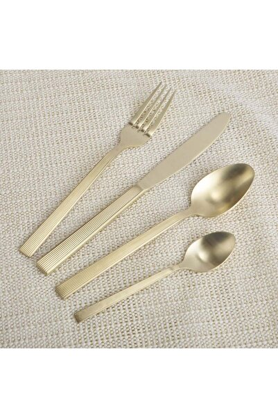 Danube Home Zeenah 24-Pc Stainless Steel Cutlery Set – Stylish Forks, Knives & Spoons, Durable for Home Use