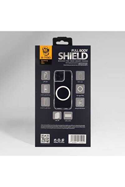 S-TOP S-Tob Full Protection Package 8 in 1 for iPhone15 - Includes Case, Camera Protector, PUBG F