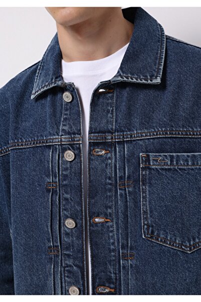 Colin's Regular Fit Düğmeli Astarsız Erkek Mavi Ceket