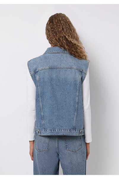 Colin's Oversize Fit Women's Blue Vest