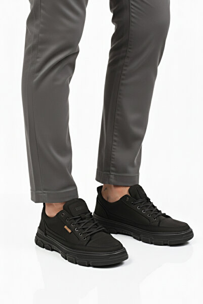 Bulldozer Μαύρα ανδρικά παπούτσια casual από γνήσιο δέρμα Nubuck 260081 M