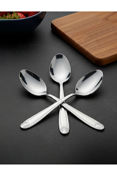 Bisbell 3-Piece Stainless Steel Tea Spoon Set - Casino Design Cutlery,BB2030
