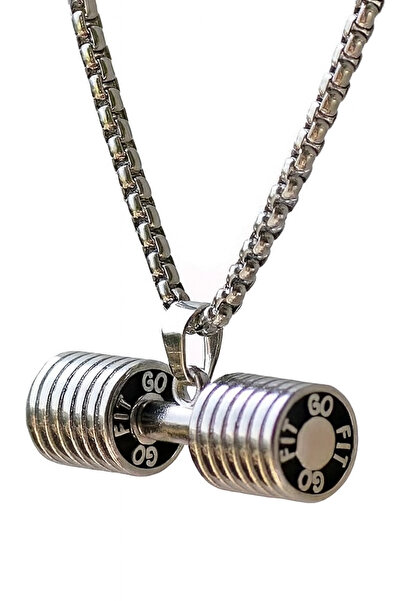 Z&T ACCESORIES قلادة بتصميم دمبل