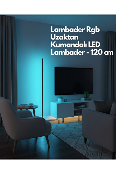 Cata LAMBADER RGB 120 cm Uzaktan Kumandalı RGB Lambader – 16 Renk & Dimlenebilir LED Ambiyans Işık