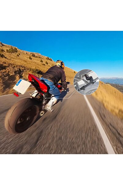 Insta360 Motosiklet Selfie Çubuğu Destek Kelepçesi