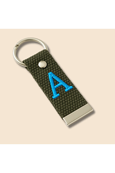 Tesbihane Стоманена катарама - етикет за окачване, специфичен за студенти - каки - издръжлива материя с бродирани букви и символи