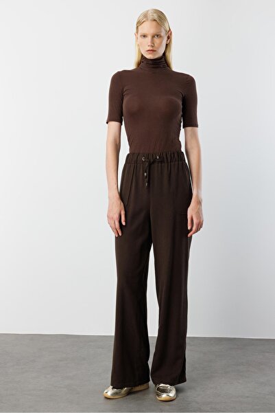 Moda İlgi Modailgi Beli Lastikli Tünel Bağcık Detaylı Torba Cepli Pantolon - ...