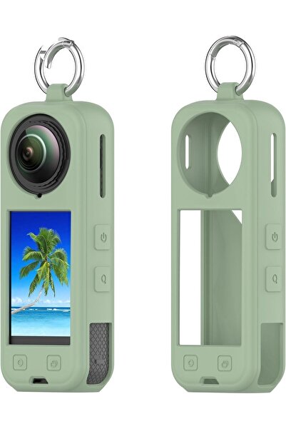 O Ozone Compatible Case for Insta360 X5 | Silicone Carrying Case - Green