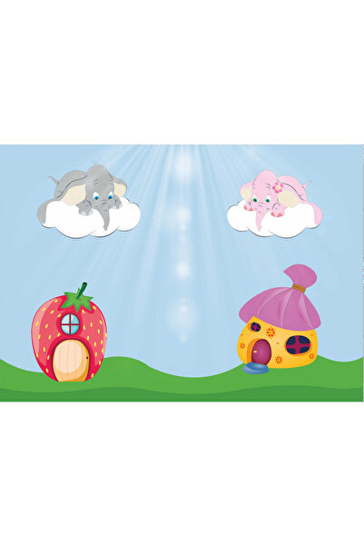 VIODESIGN Fototapet Copii, autoadeziv, Animale in Safari, multicolor, 120x200...