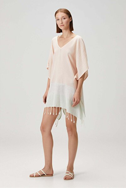 Barine Lotus Cotton Voile Kaftan Dusty Pink