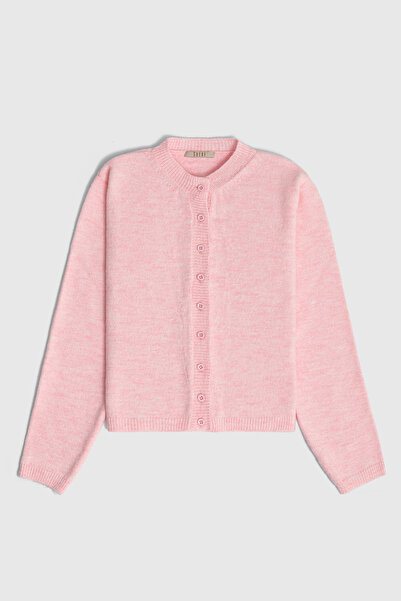 Suede Style 51180 - Kadın Bisiklet Yaka Basic Triko Hırka