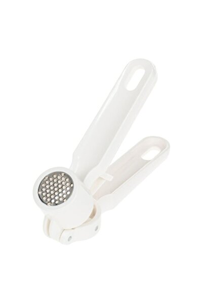 SHOPIENS Presă de usturoi din plastic Shopiens®, albă, 15 cm