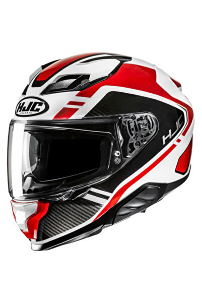 HJC F71 Tozz MC1 Kapalı Motosiklet Kaskı Beyaz Kırmızı