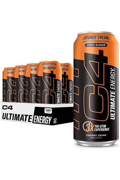 Cellucor سي فور ألتيميت | مشروب طاقة قبل التمرين خالٍ من السكر | تجربة تري-ست...