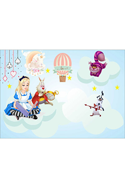 VIODESIGN Fototapet copii Alice Tara Minunilor, autoadeziv, 80x120 cm