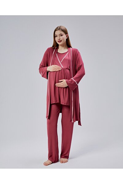 Lohusa Homewear Set de pijamale de vară pentru femei, din bumbac, cu mânecă s...