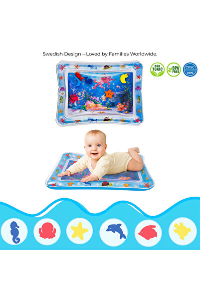 Sweden Baby Bebek Su Oyun Matı (Tummy Time) – Test Raporlu, Sızdırmaz ve BPA’sız