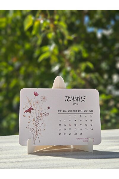 rengorawish Çiçekli Masa Takvimi 2026