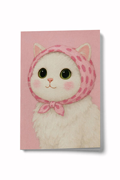 Bi Dünya Haber دفتر ملاحظات صغير من القطن على شكل قطة