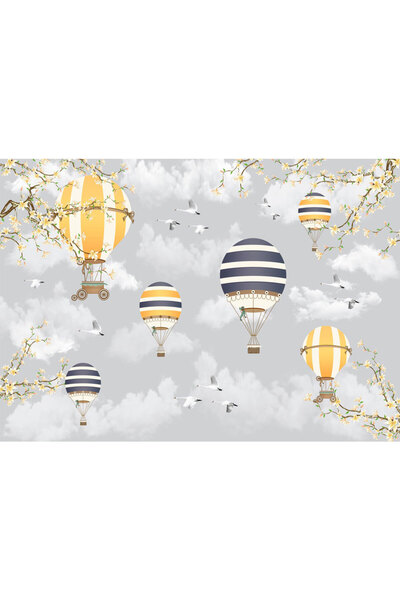 VIODESIGN Fototapet Copii, autoadeziv, Baloane Galbene , multicolor,80x120 cm CO316