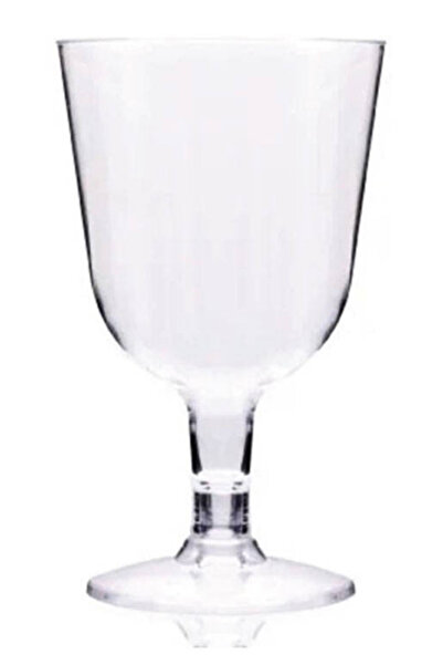 Çemrek Süs Parti Şeffaf Mika Kadeh Bardak 6 lı Paket