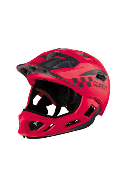 Globber Racing Helmet S (48-53cm) – Lightweight Protective Helmet for Kids – Red