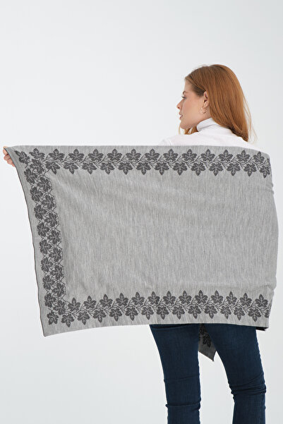 VEGA MODA Sarmaşık Desenli Triko Omuz Şalı – Şık ve Rahat Panço Modeli, Kadın Omuz Şalı, Kışlık Omuz Şalı