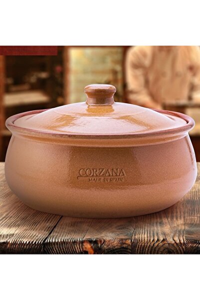 Corzana Healthy Ceramic Cookpot with Lid 1L