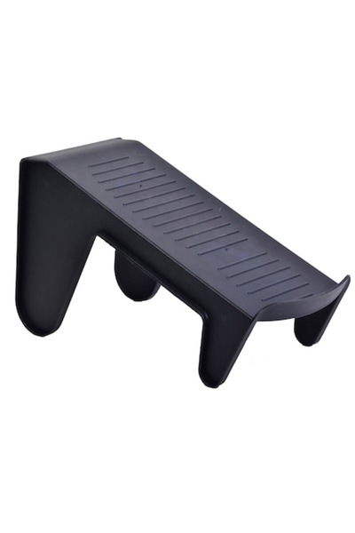 SHOPIENS Μαύρο πλαστικό οργανωτικό παπουτσιών, 24x10 εκ.