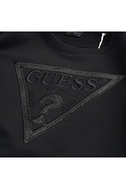 Guess Glitter Kadın Siyah Sweatshirt W5BQ11KC8I1-JBLK