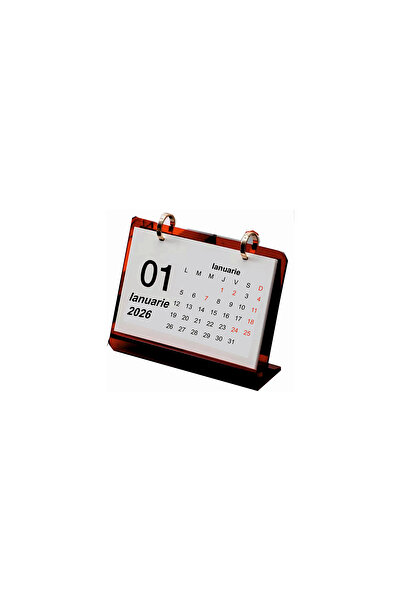 Arhi Design AC desk calendar 12 sheets, 1 month/sheet, 145x193 mm, 2 pcs/set, red